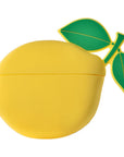 Lemon Texture and Yellow Silicone Detail Close-Up of Back on AirPods Pro® Case