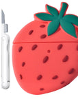 Strawberry Silicone AirPods Pro® Case with Cleaning Tool