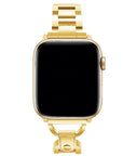 Avery Gold Stainless-Steel Band for Apple Watch® on Wrist by Posh Tech