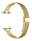 Brooklyn Apple Watch® Band Butterfly Clasp and Link Detail