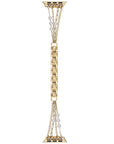Cape Gold Stainless-Steel Band for Apple Watch® Laid Flat Close Up with Link and Closure