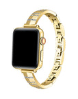 Eclipse Rhinestone Gold Metal Apple Watch® Band by Posh Tech
