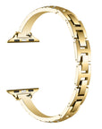 Eclipse Gold Metal Apple Watch® Band Close-Up of Polished Links