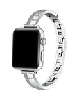 Eclipse Rhinestone Silver Metal Apple Watch® Band by Posh Tech