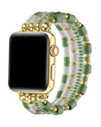 Emily Green Beaded Band for Apple Watch® Band by Posh Tech
