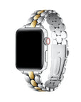 Emery Two-Tone Silver and Gold Stainless Steel Apple Watch® Band by Posh Tech