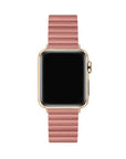 Dakota Magnetic Pink Leather Band for Apple Watch® by Posh Tech