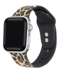 Animal Print Silicone Band with Pins for Apple Watch