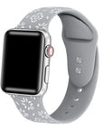 Printed Silicone Band with Pins for Apple Watch