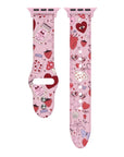 Y2K Pattern Silicone Apple Watch® Band Close-Up