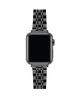 Rainey Black Stainless Steel Apple Watch® Band by Posh Tech