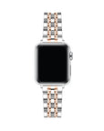 Rose Gold and Silver Two-Tone Stainless Steel Apple Watch® Band by Posh Tech