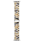 Beige and brown Apple Watch® band with tortoiseshell pattern by Posh Tech