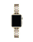 Gold Tri-Tone Skinny Metal Apple Watch® Band by Posh Tech