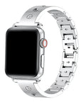 Campbell Silver Rhinestone Band for Apple Watch® by Posh Tech