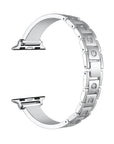 Campbell Rhinestone Band for Apple Watch® Closure and Link Detail by Posh Tech