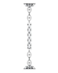 Silver Crystal-Embellished Links Apple Watch® Band