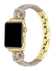 Serena Gold Rhinestone Tennis Bracelet Apple Watch® Band by Posh Tech