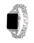 Valentina Silver Metal Rhinestone Band for Apple Watch®