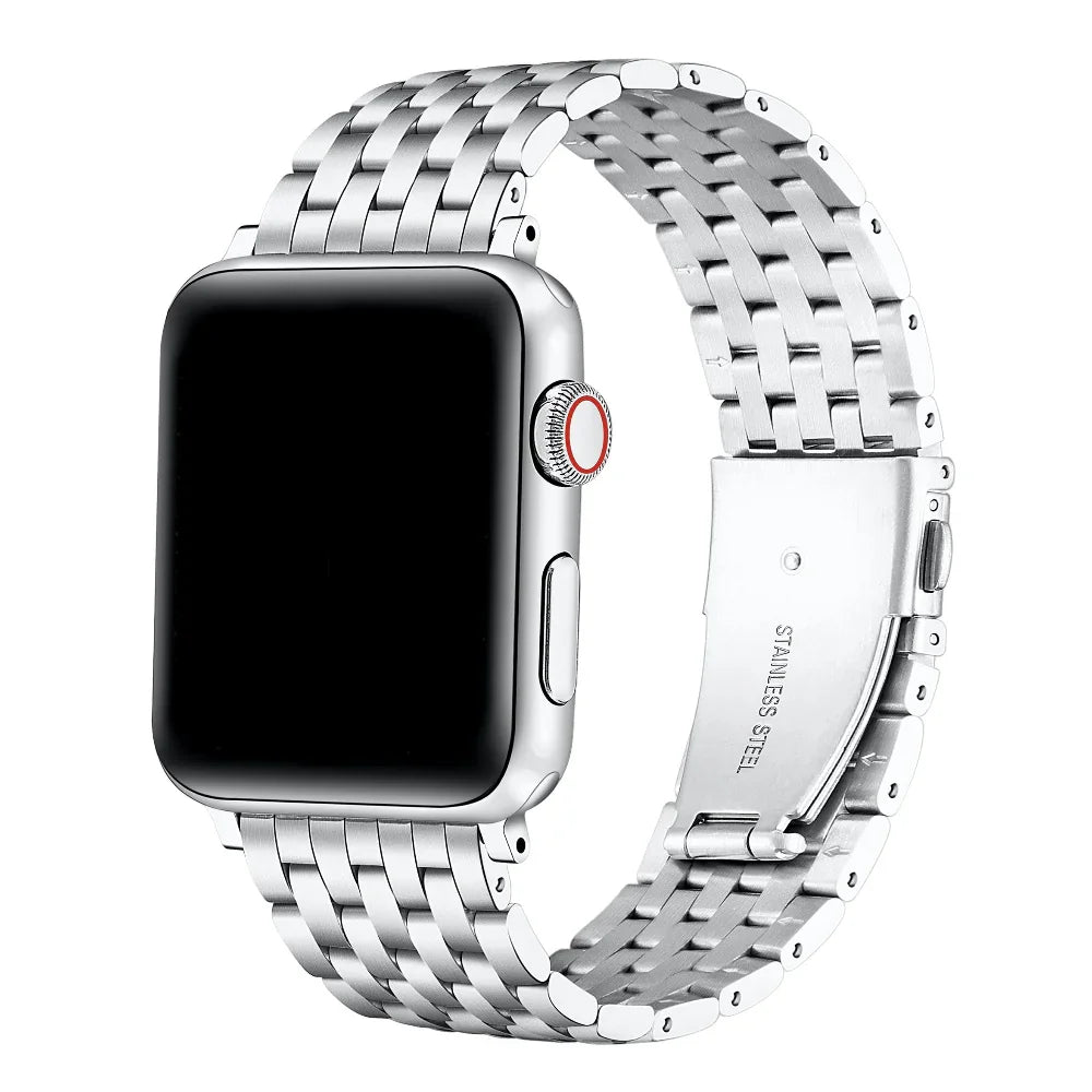 Remy Silver Stainless Steel Apple Watch® Band by Posh Tech 