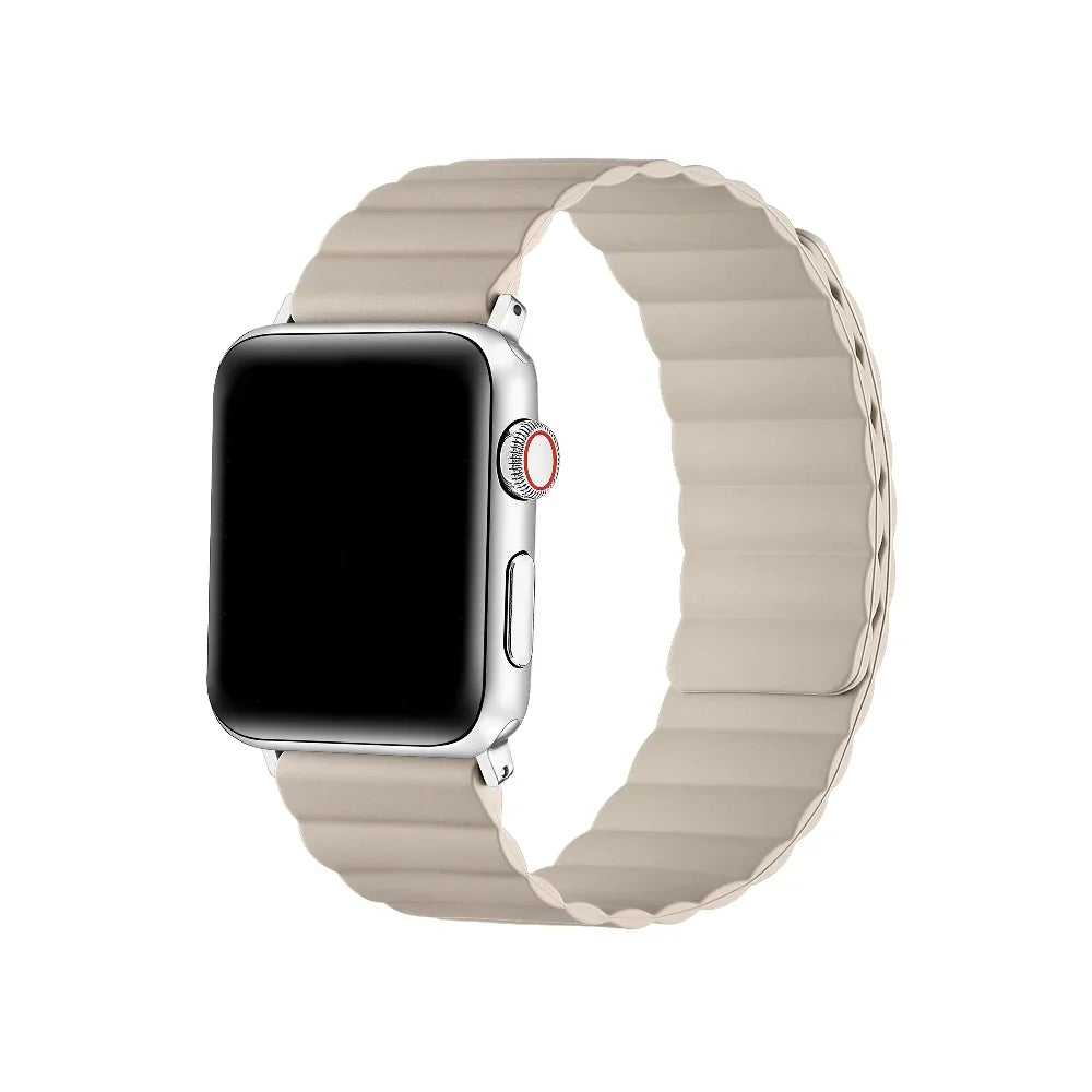 Oatmilk Magnetic Closure Apple Watch® Band by Posh Tech 