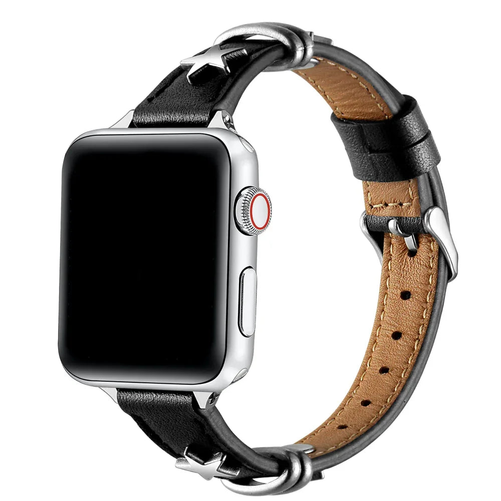 Rodeo Star Chalk Leather Band for Apple Watch® by Posh Tech