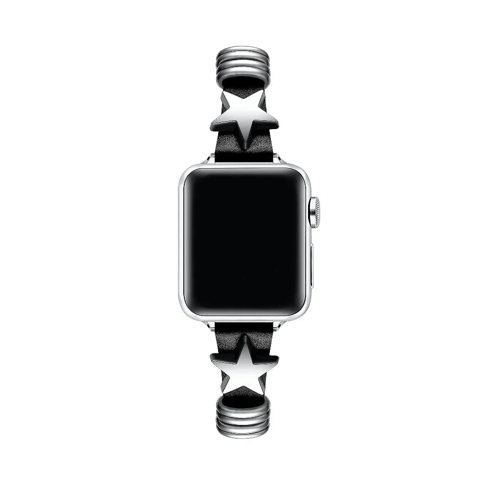 Austin Star Leather Band for Apple Watch® on Wrist