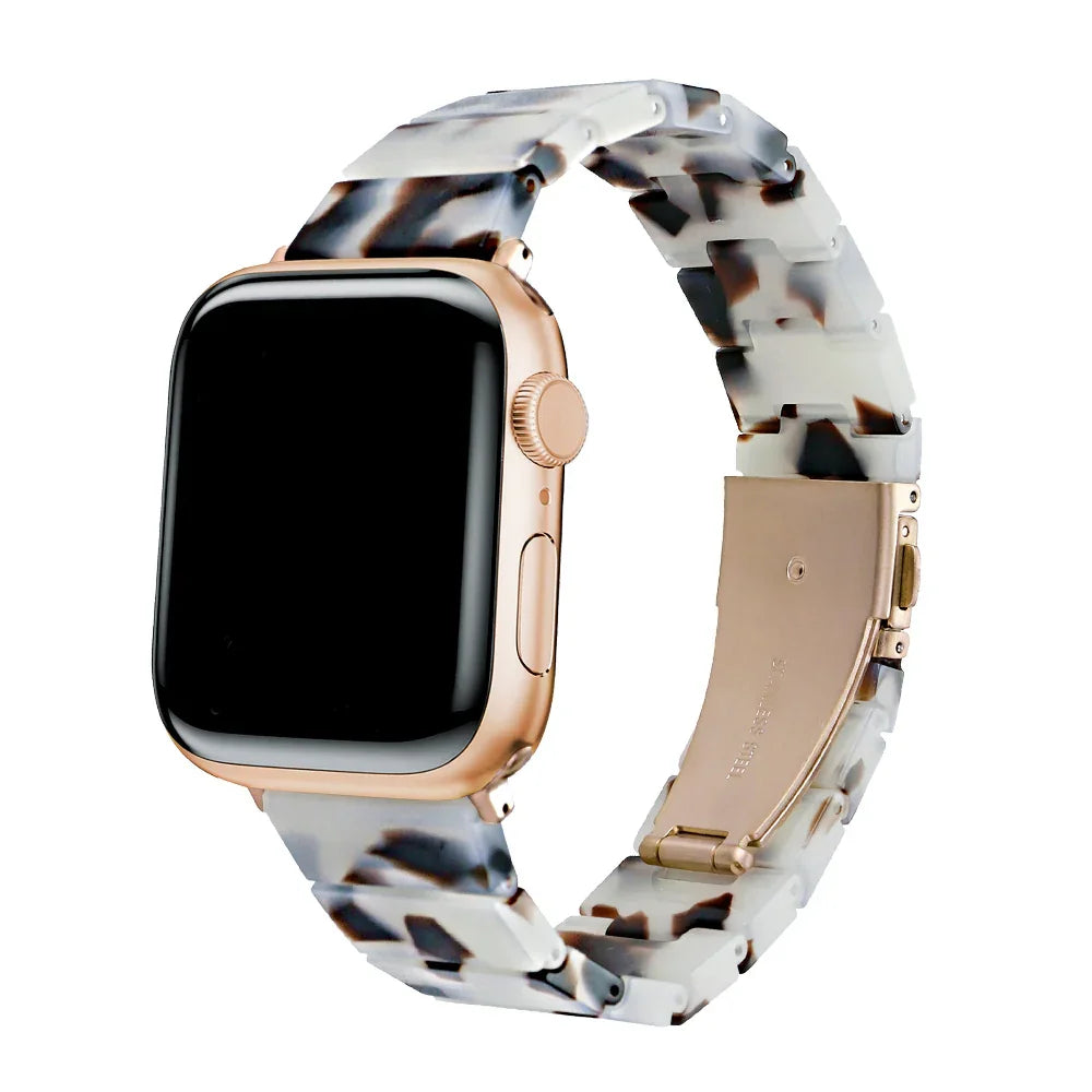 Charlie Light Tortoise Resin Band for Apple Watch® by Posh Tech