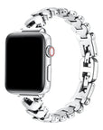 Archer Silver Heart Stainless Steel Apple Watch® Band by Posh Tech 