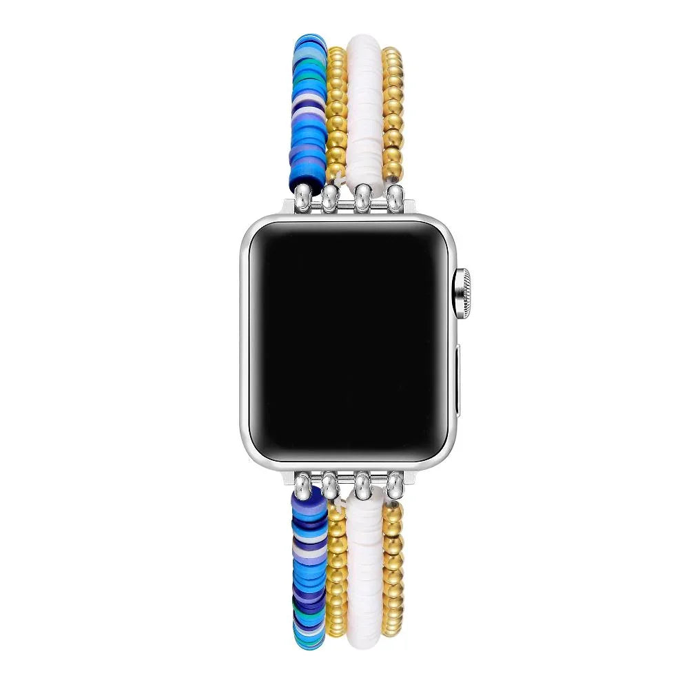 Bestie Beaded Band for Apple Watch® on Wrist by Posh Tech