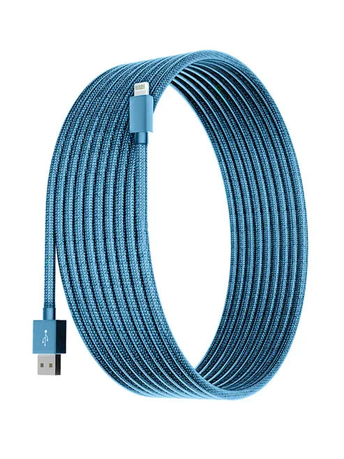 6 FT MFI Certified Braided Lightning to USB Charge & Sync Cable for iPhone, iPad, iPod