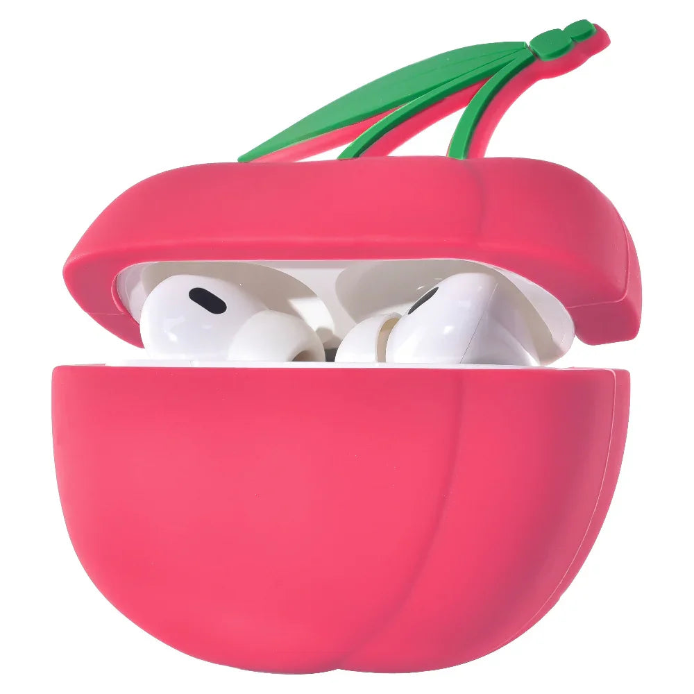 Cherry Silicone Case + Cleaning Tool for AirPods Pro® by Posh Tech