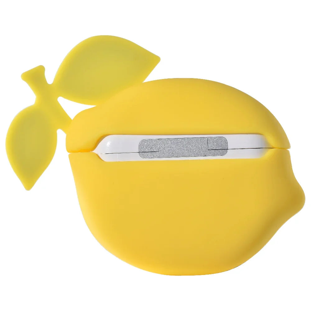 Back Detail of Lemon Silicone AirPods Pro® Case by Posh Tech