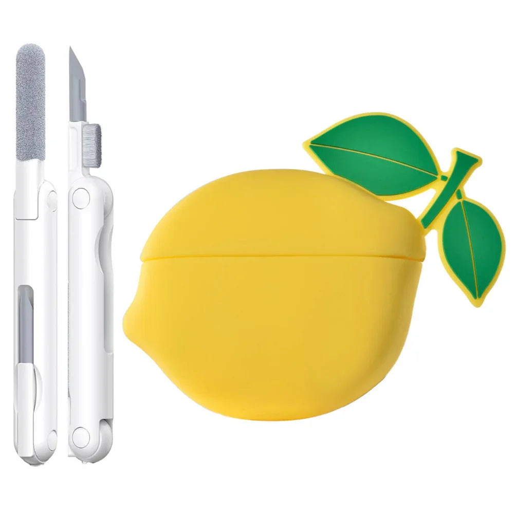 Lemon Yellow Silicone AirPods Pro® Case with Cleaning Tool 