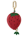 Strawberry AirTag® Bag Charm Back View