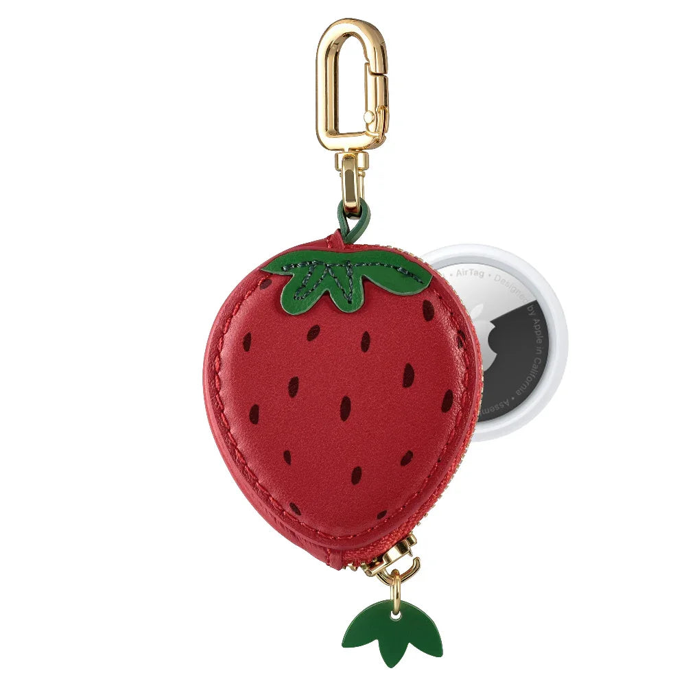 Strawberry AirTag® Bag Charm by Posh Tech
