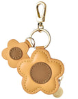 Reverse Side of Floral Leather AirTag® Charm Showing Secure Clasp