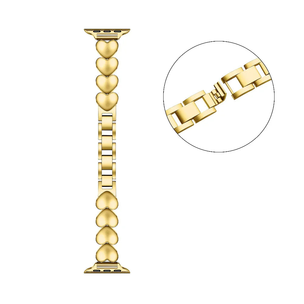 Aphrodite Band for Apple Watch® Laid Flat Close Up of Closure
