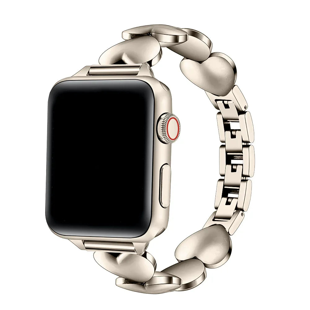 Aphrodite Heart Starburst Stainless Steel Band for Apple Watch®