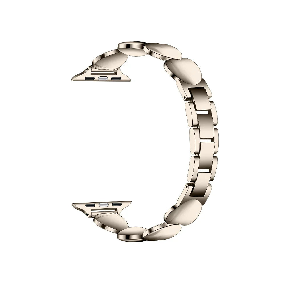 Aphrodite Starburst Apple Watch® Band Close-Up of Polished Link