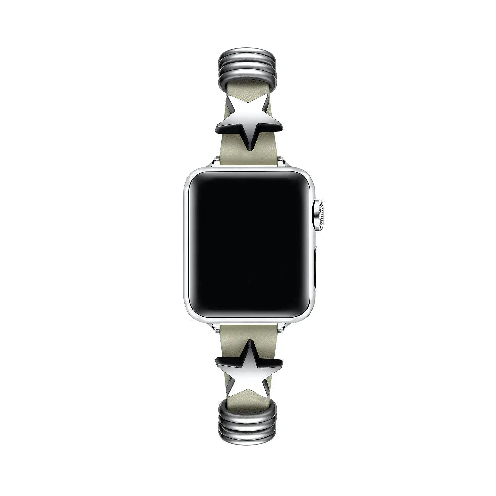Austin Star Leather Band for Apple Watch® on Wrist