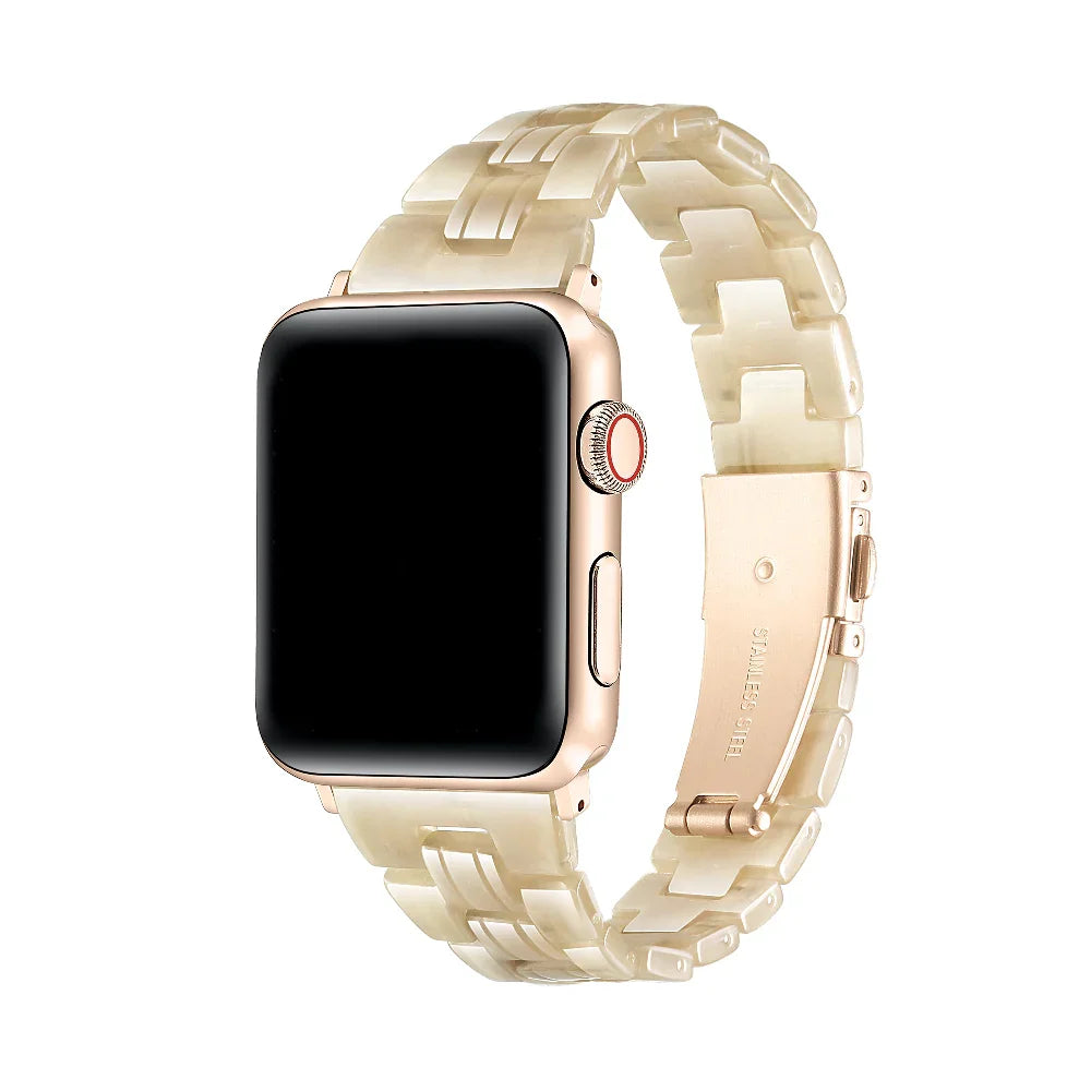 Autumn Light Tortoise Resin Apple Watch® Band by Posh Tech 