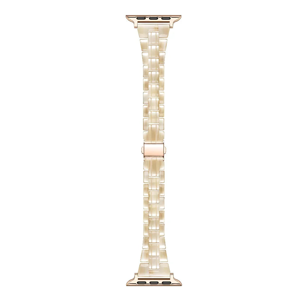 Autumn Resin Apple Watch® Band Link Detail with Adapters