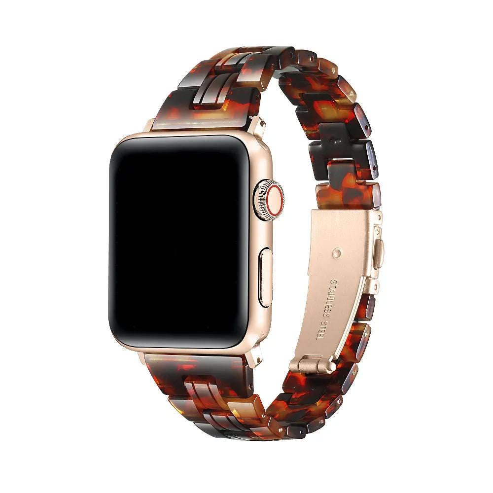 Autumn Tortoise Resin Apple Watch® Band by Posh Tech