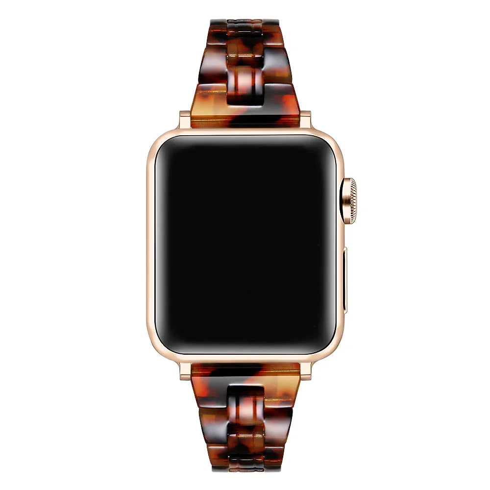 Autumn Resin Apple Watch® Band on Wrist by Posh Tech