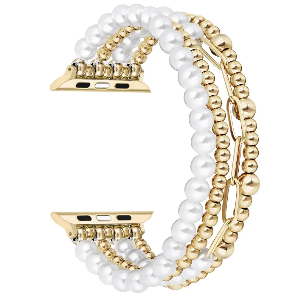 Penny Metallic Beaded Apple Watch® Band Close-Up 