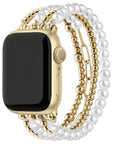 Penny Gold Beaded Apple Watch® Band by Posh Tech 