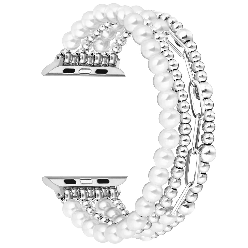Penny Metallic Beaded Apple Watch® Band Close-Up 
