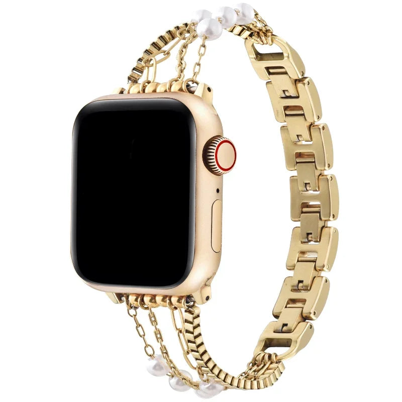 Cape Gold Stainless Steel Apple Watch® Band by Posh Tech 