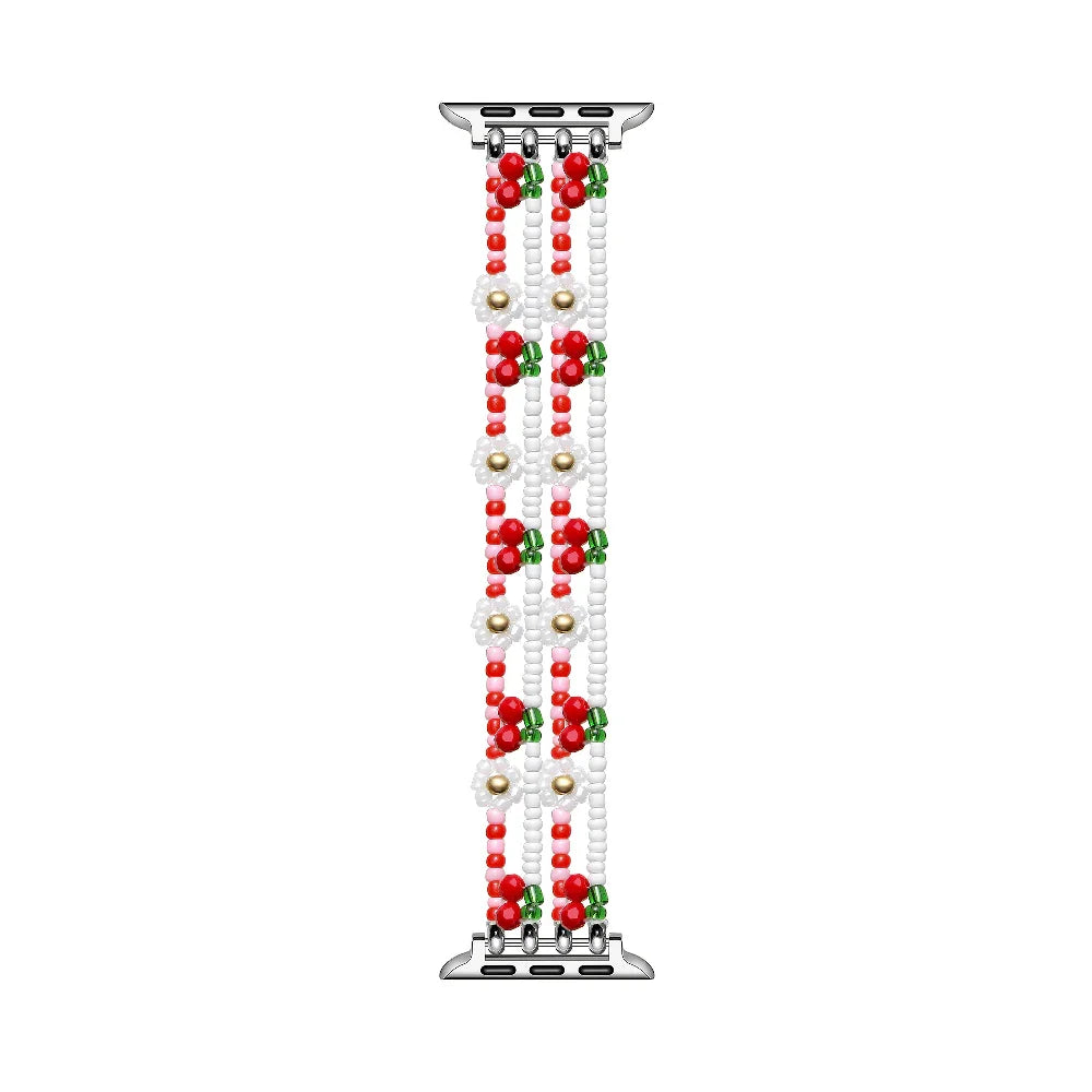Cherry Beaded Apple Watch® Band by Posh Tech